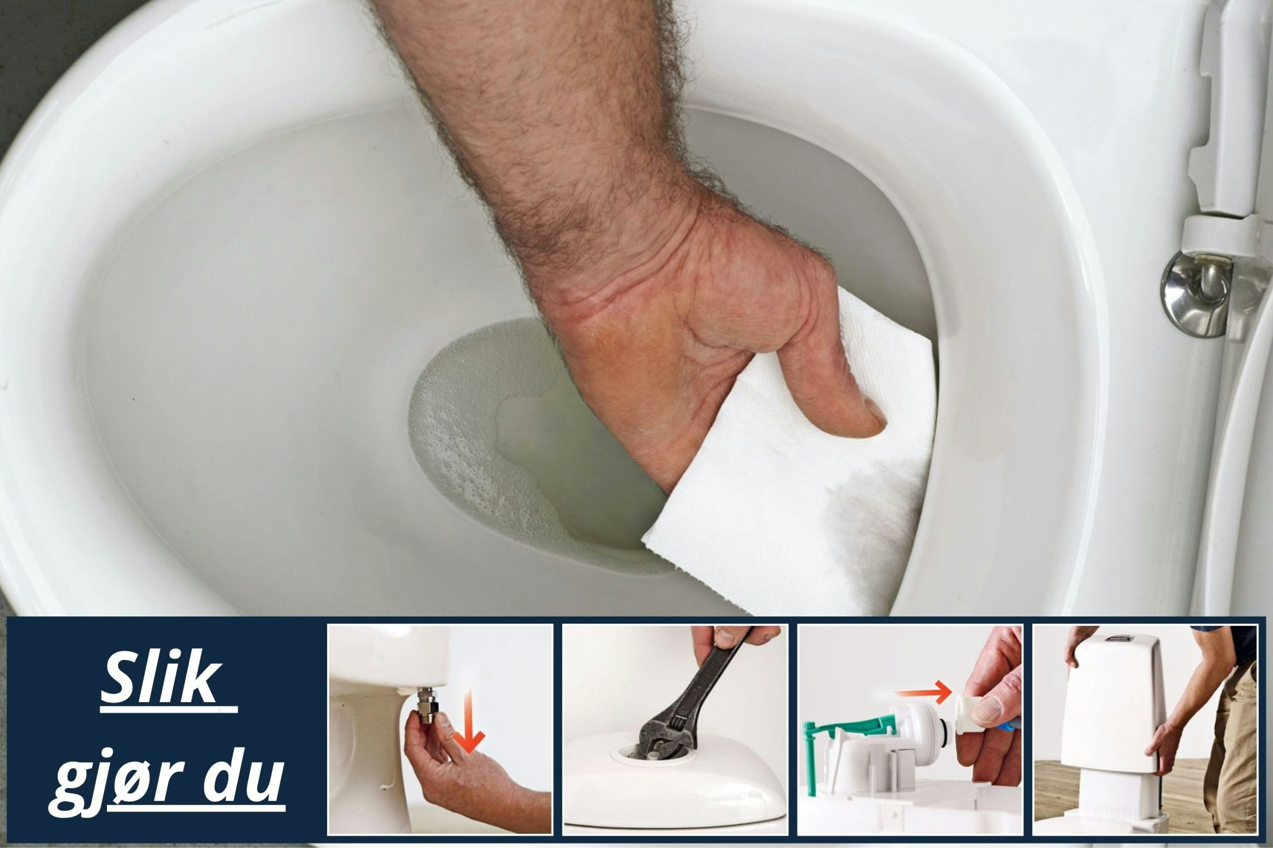 Toalettet renner- slik stopper du det! | gjoerdetselv.com