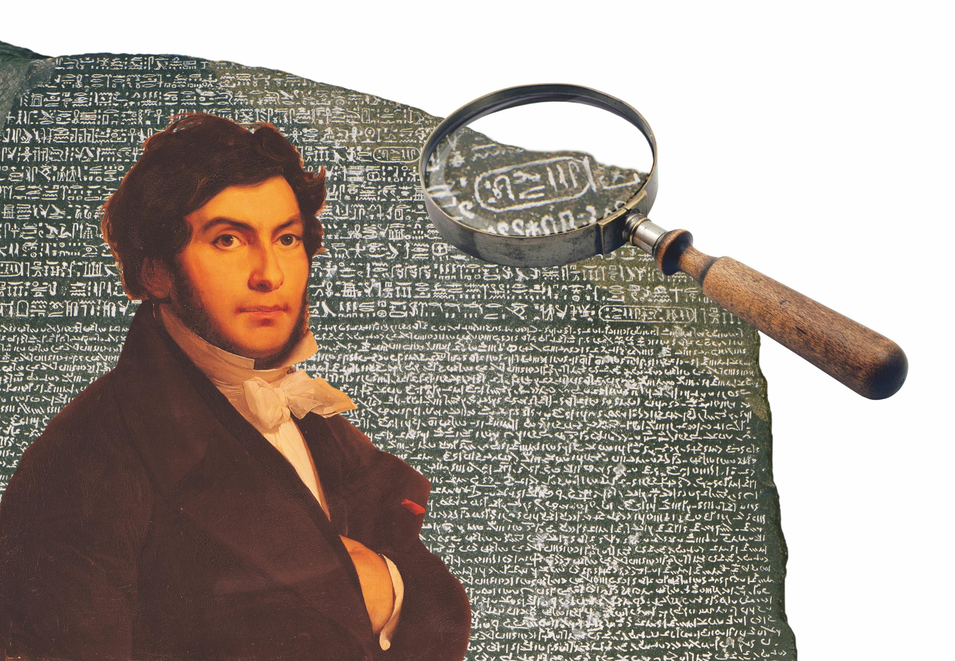 JeanFrancois Champollion kraakte de code van de hiërogliefen