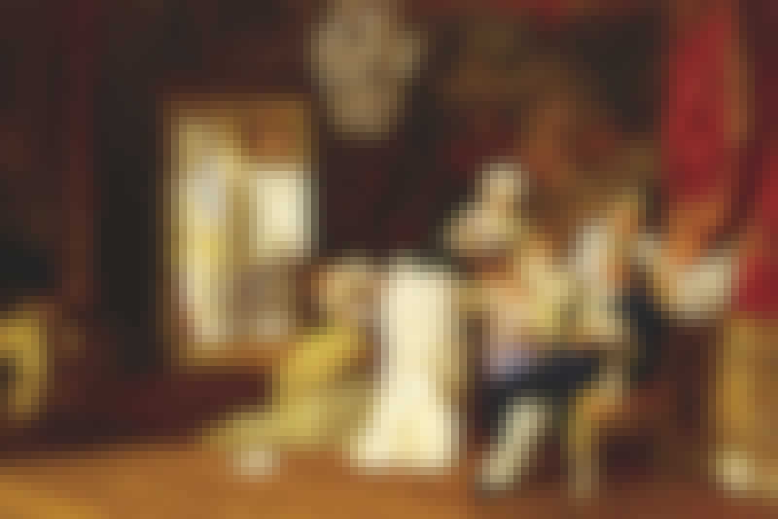 Marie-Antoinette og Ludvig i Versailles Marie-Antoinette og Ludvig i Versailles