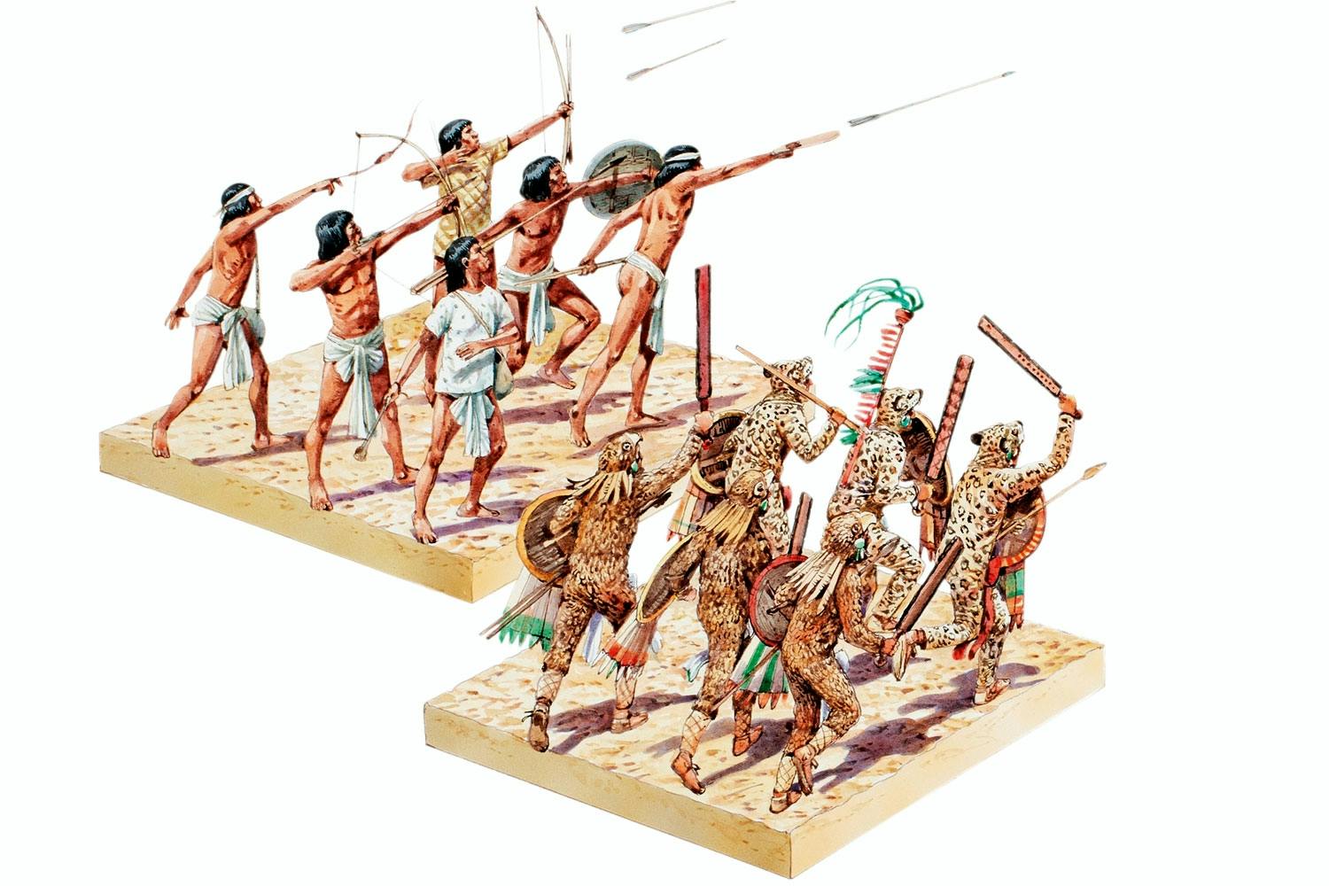 Welke wapens hadden de Azteken?