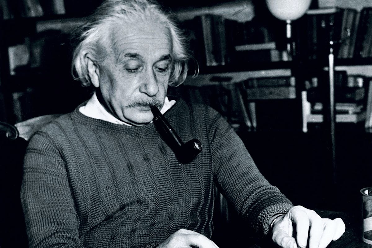 Albert Einstein raapte peuken op Albert Einstein raapte peuken op