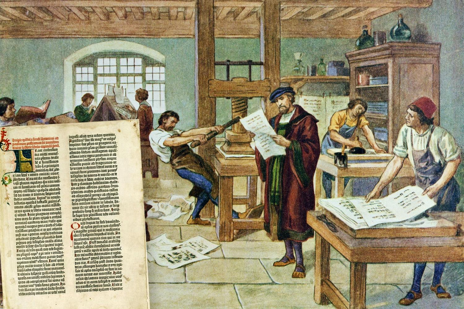 Vad var nytt med Gutenbergs tryckeri? | varldenshistoria.se