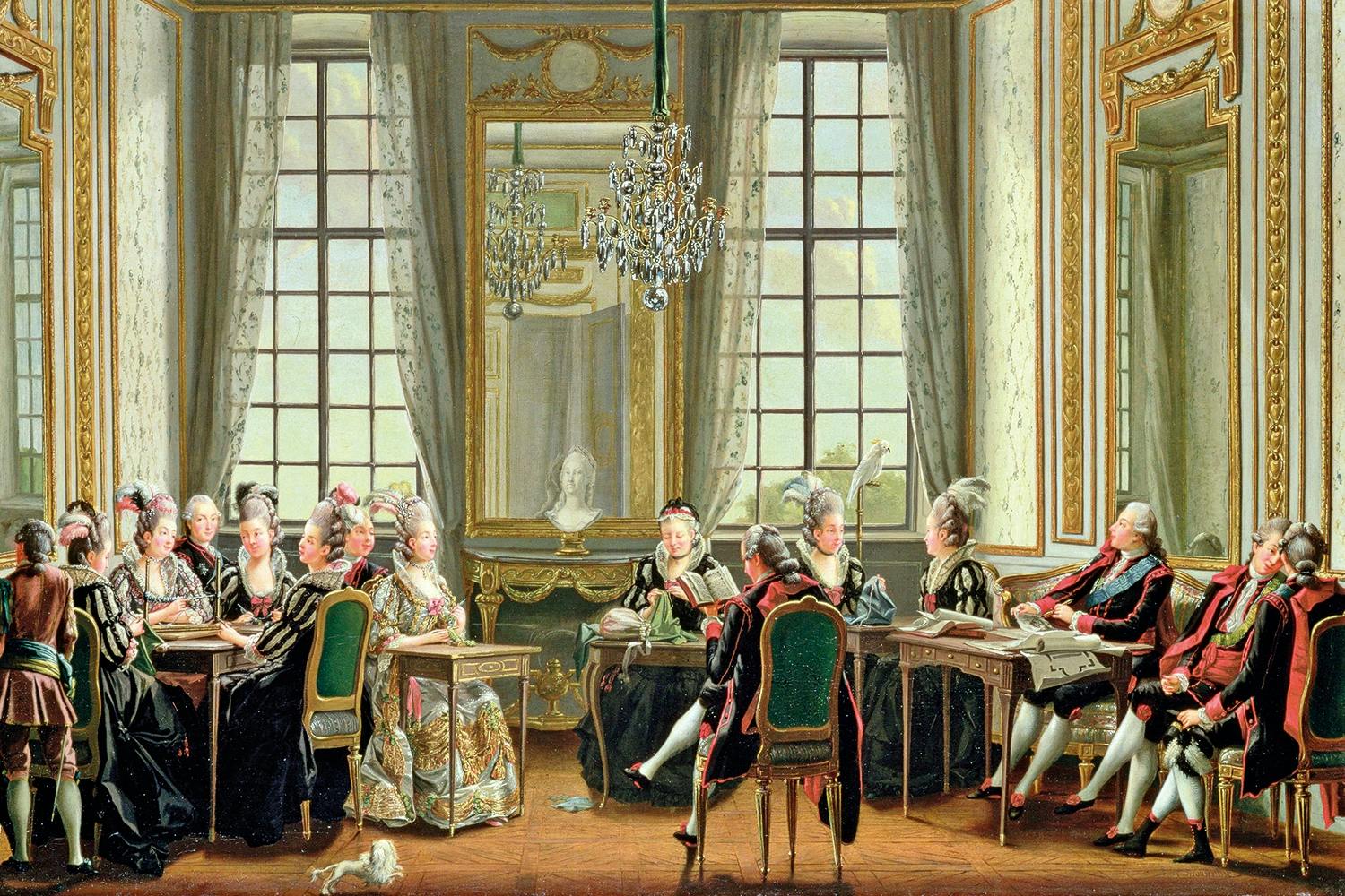 Gustav III:s hov avbildat 1779. Gustav III:s hov avbildat 1779.