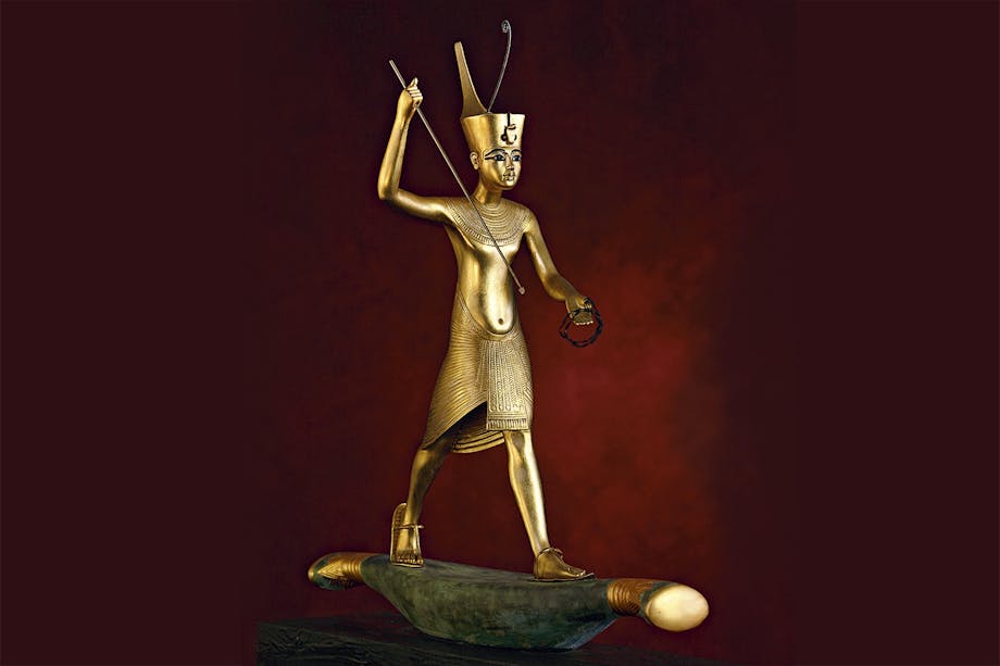 Tutankhamons skattkammer. Forgylt statuett. Tutankhamons skattkammer. Forgylt statuett.