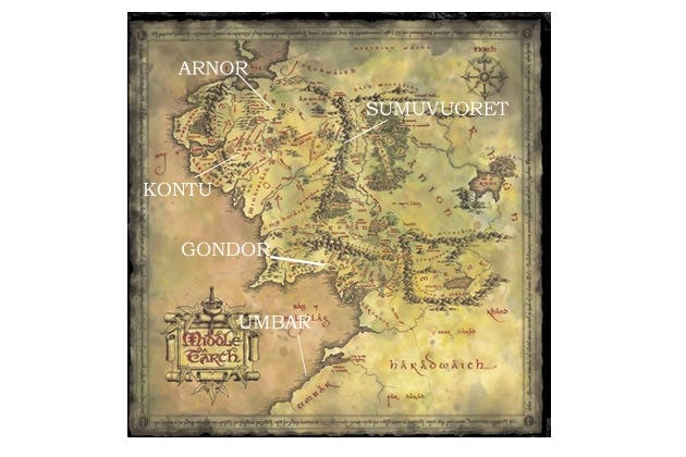 Middle map danish Middle map danish