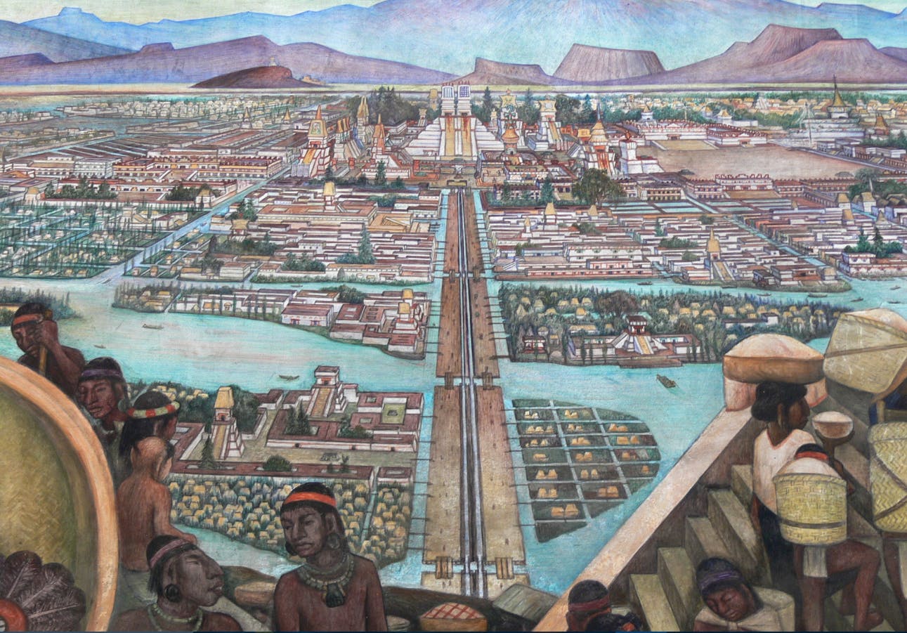 Tenochtitlan: Hvor stor var aztekernes hovedstad ...
