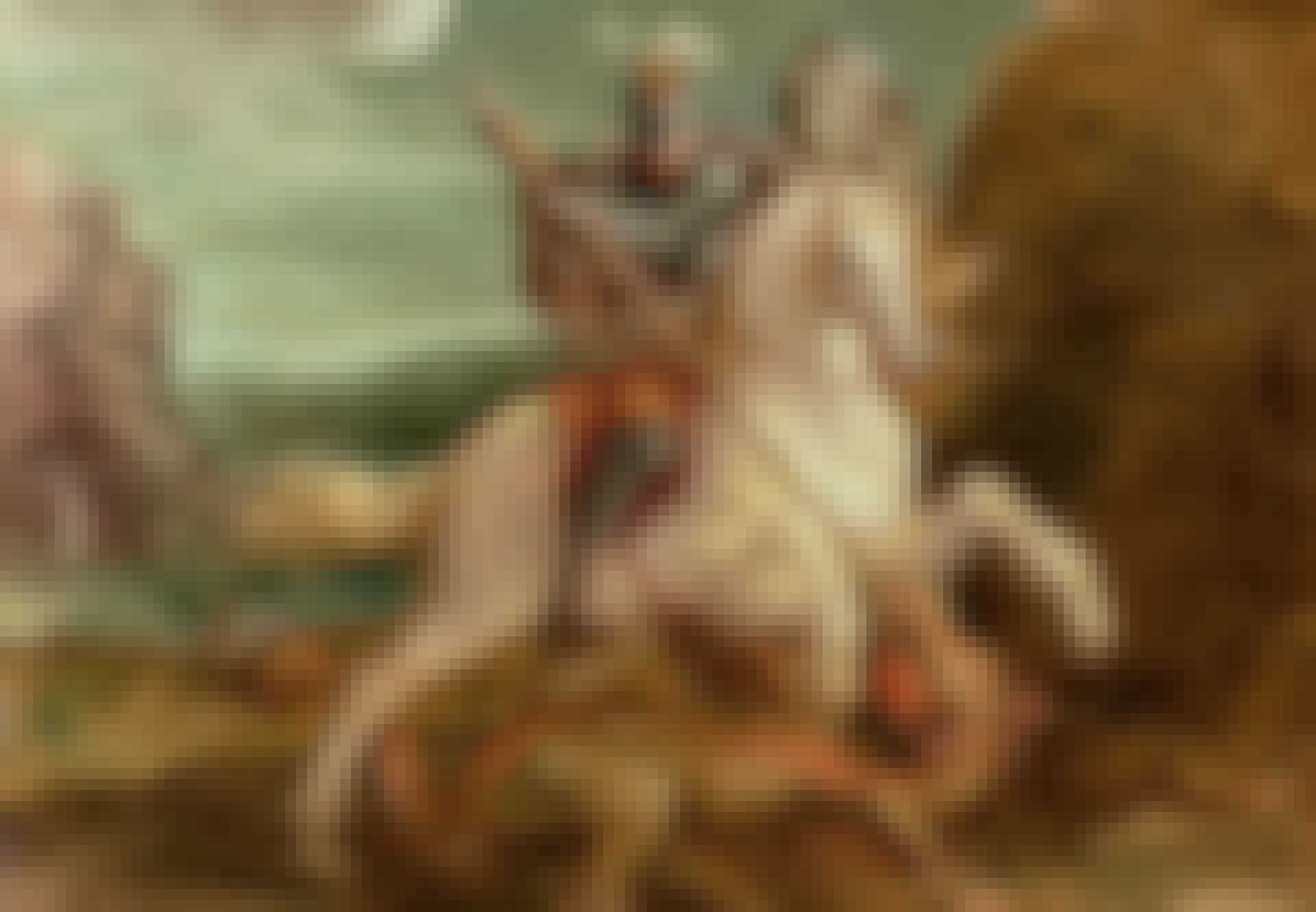 St. George slaying the dragon, (oil on panel)