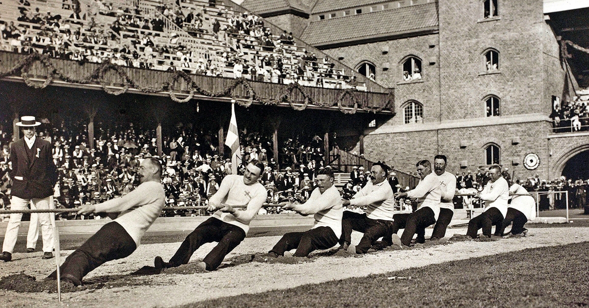Touwtrekken was Olympische sport | Historianet.nl