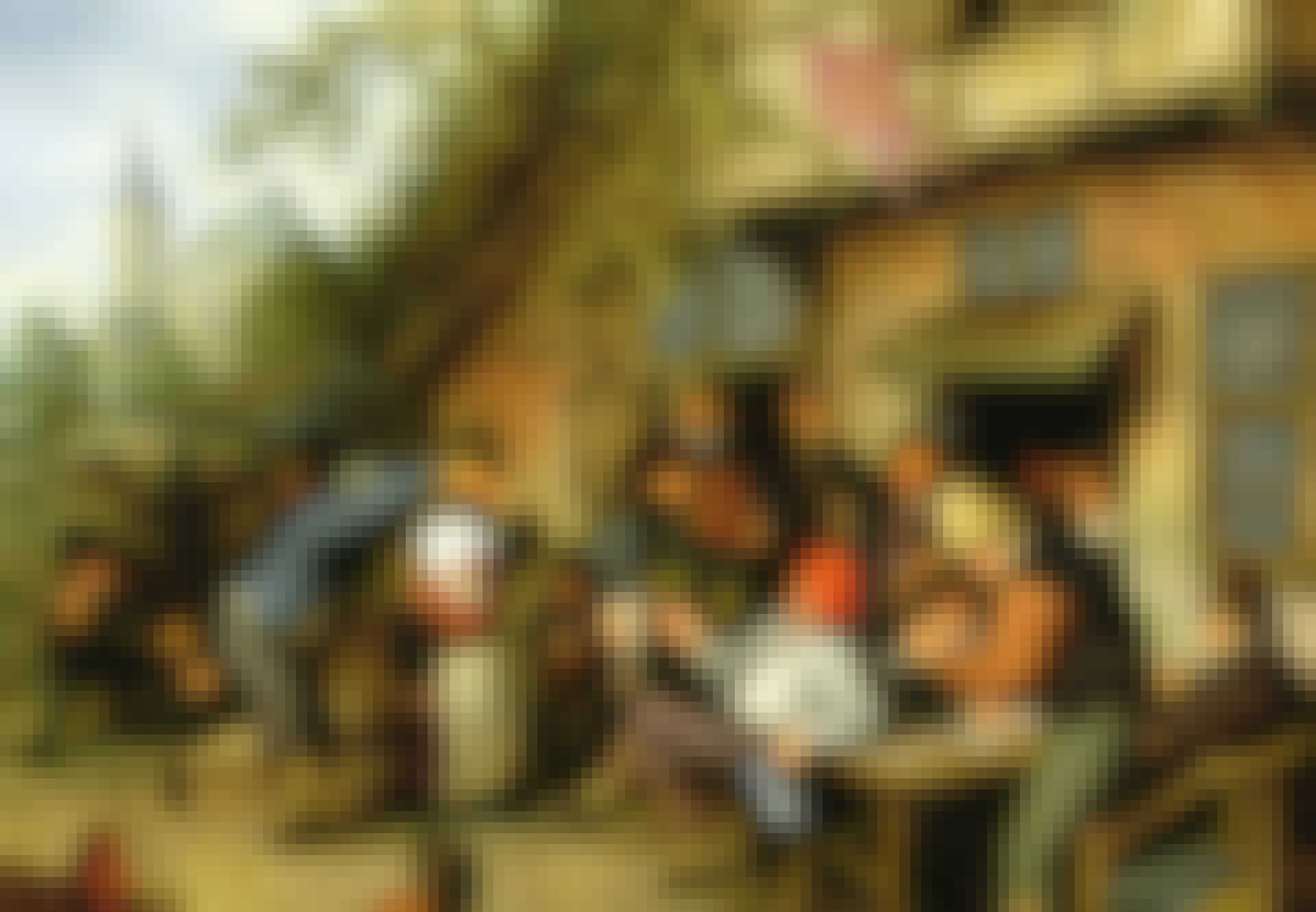 Peasants by an Inn (oil on canvas)