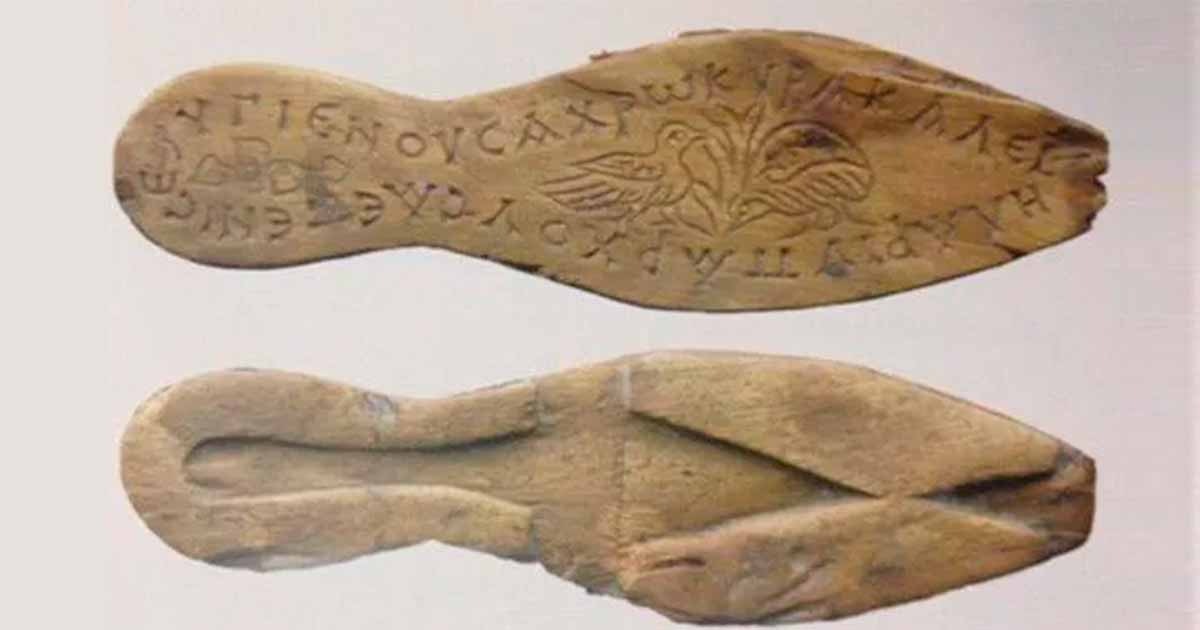 “1500-Year-Old Greek Sandals with a Beautiful Message Found in Byzantine Shipwreck Harbor”