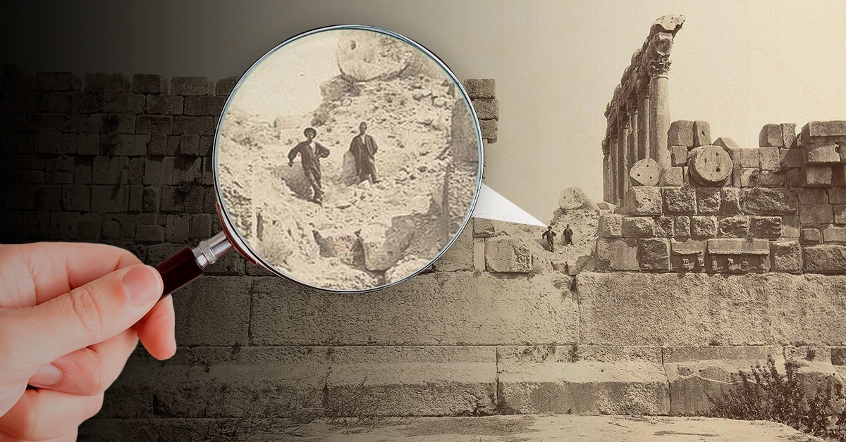 The Roman temple at Baalbek was huge The Roman temple at Baalbek was huge