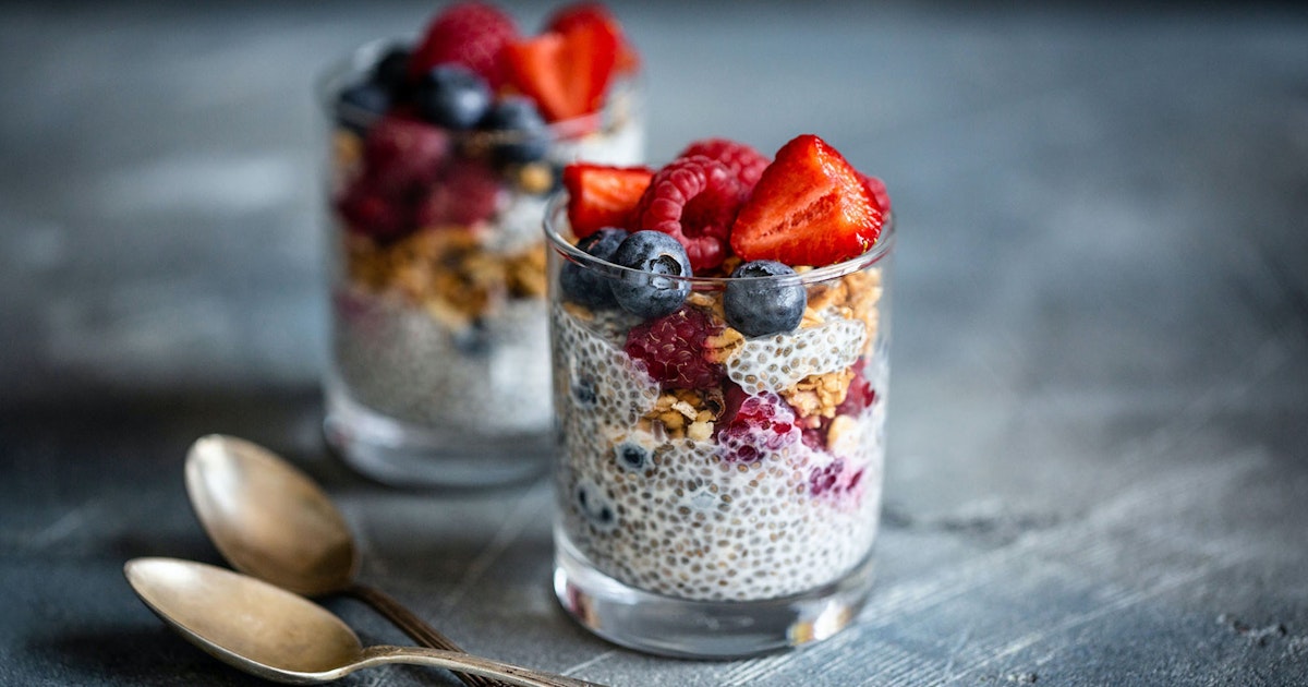 Chiafrø grøt kokosmelk () Chiafrø grøt kokosmelk