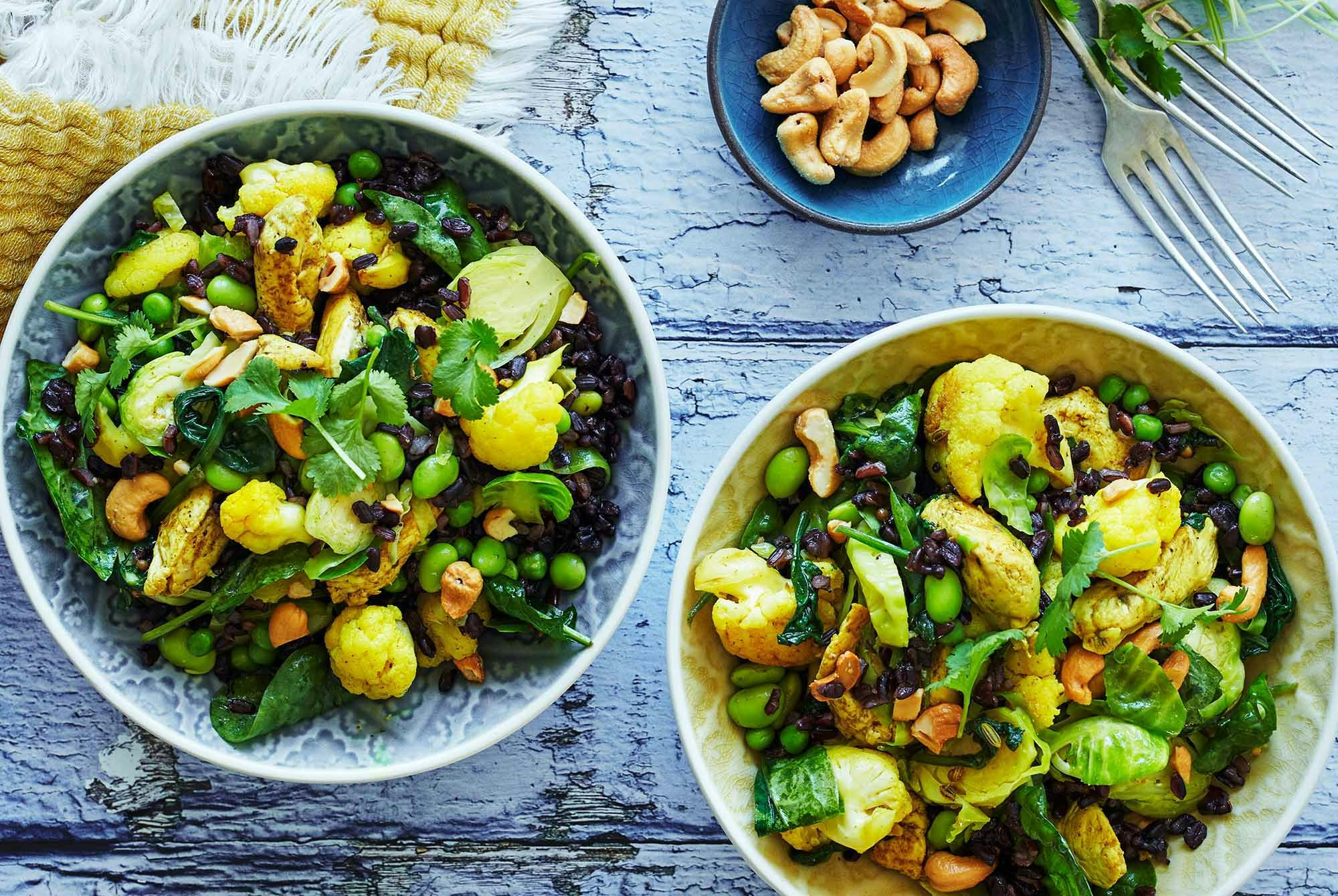 Rispilaff med kyckling, curry och grönsaker (recept) iform.se