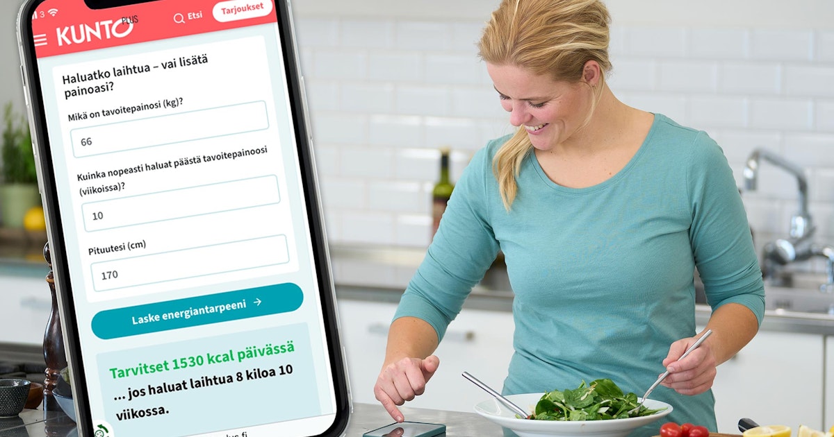 kuinka monta kaloria ihminen tarvitsee päivässä?