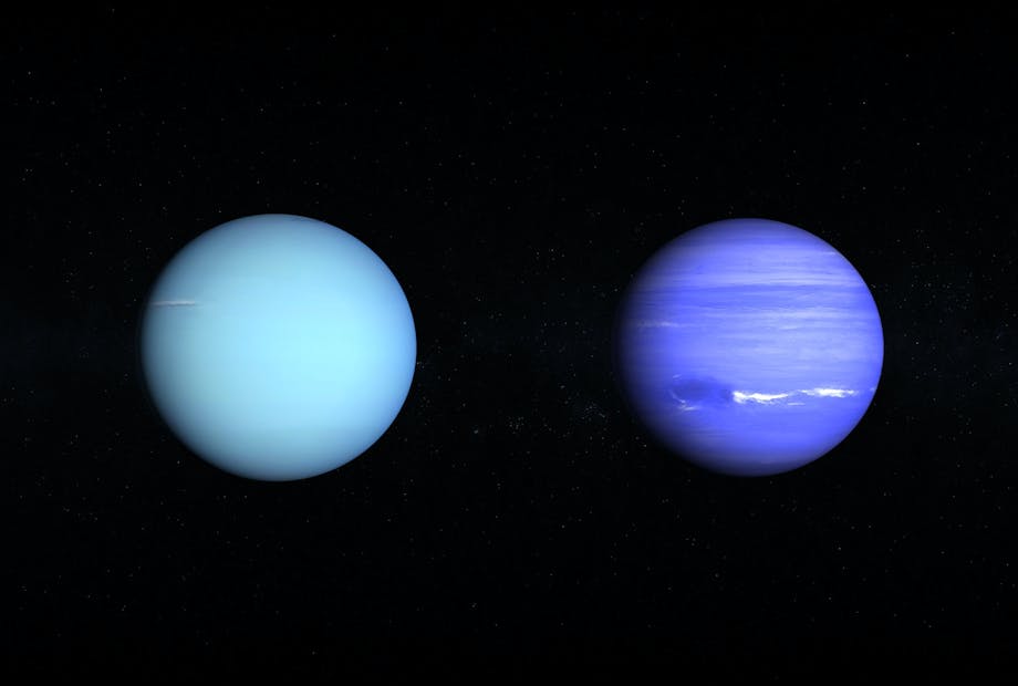 Neptunus och Uranus Neptunus och Uranus