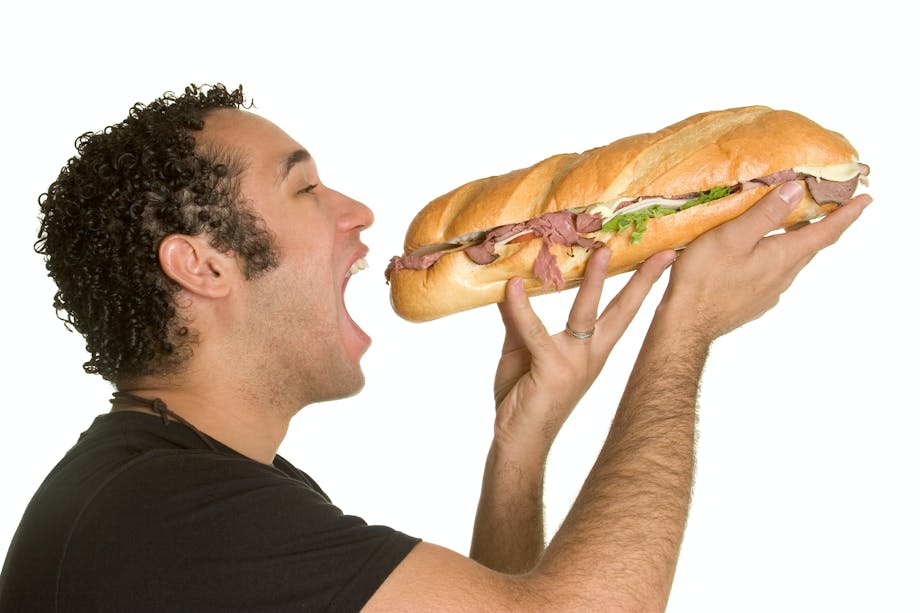 Sulten mand sandwich Sulten mand sandwich