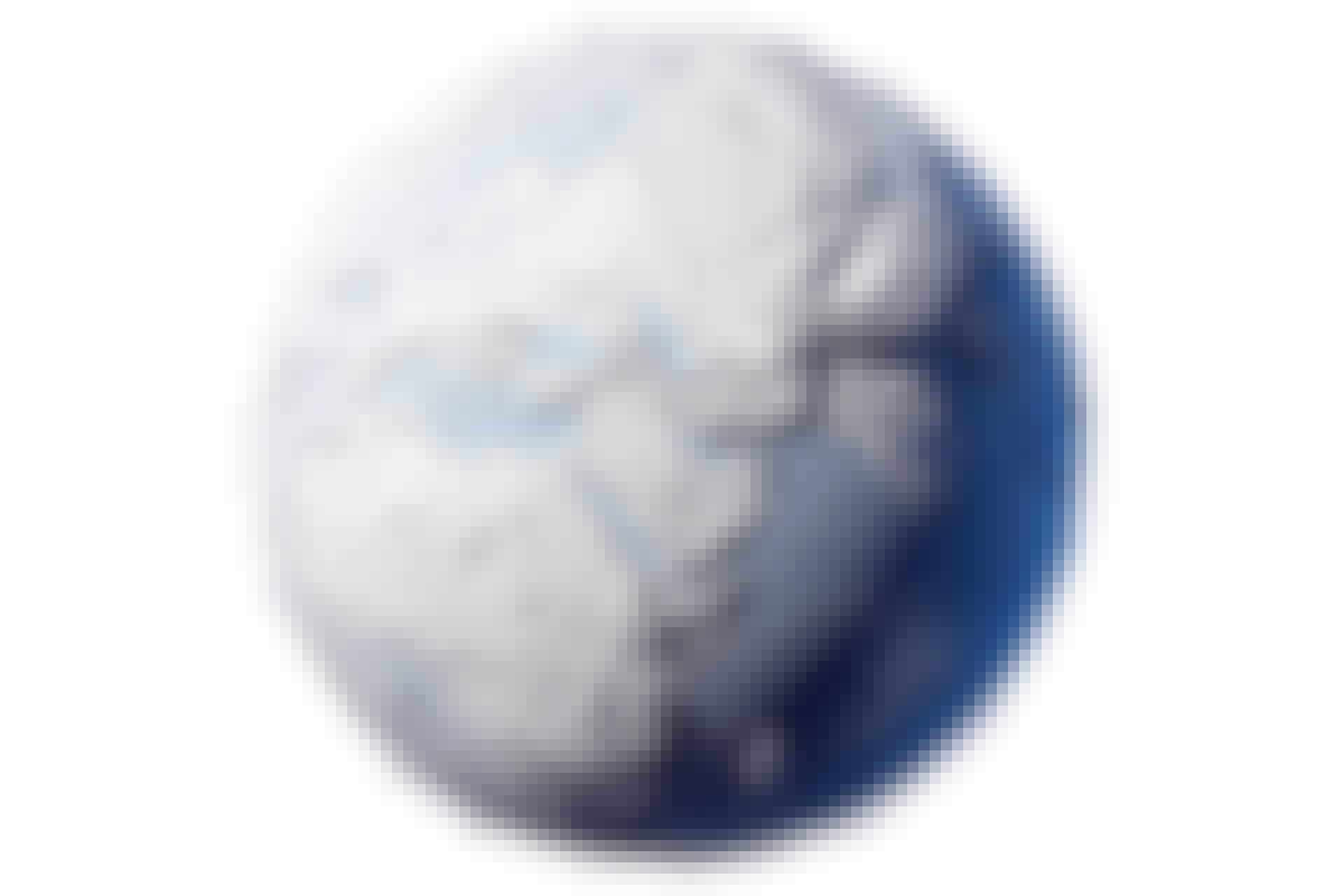 Earth covered in ice