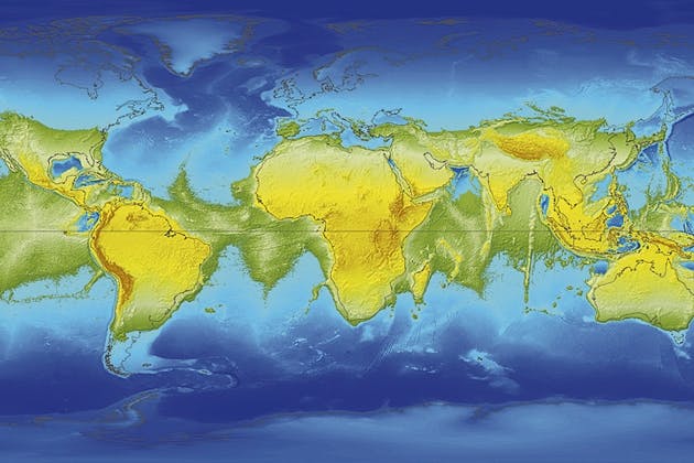 World map No rotation World map No rotation