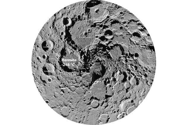 Moon's Hermite Crater Moon's Hermite Crater