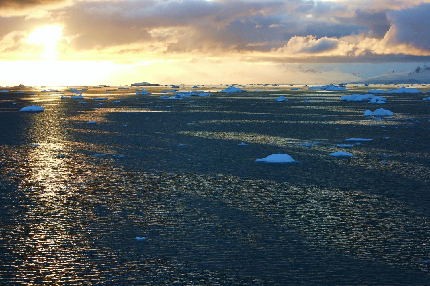 Antartica sunset Antartica sunset