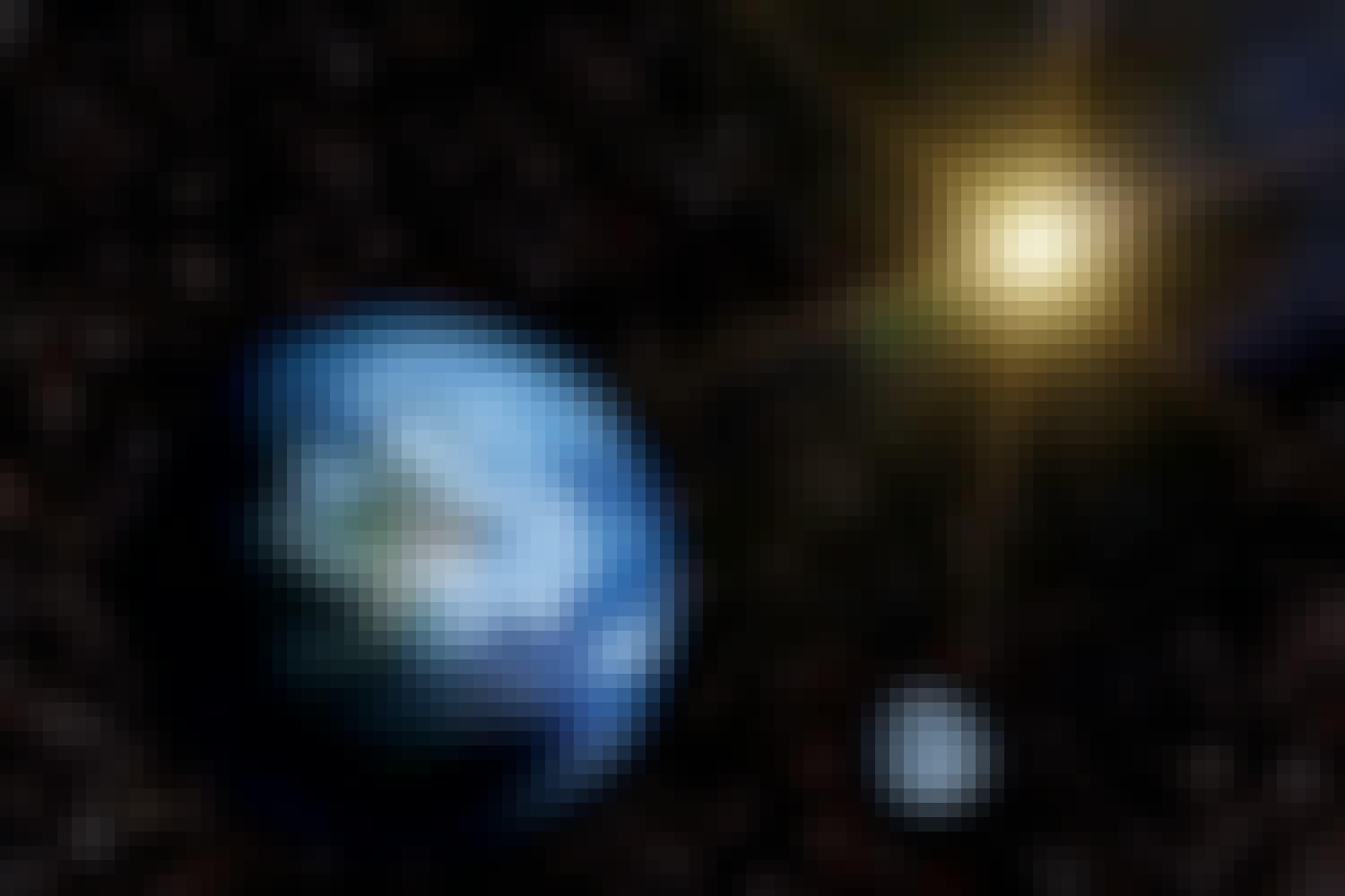 Earth, moon and sun Earth, moon and sun