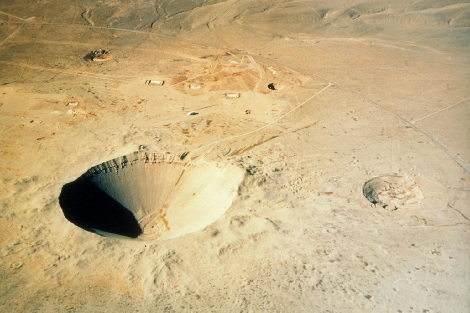 A-bomb crater A-bomb crater