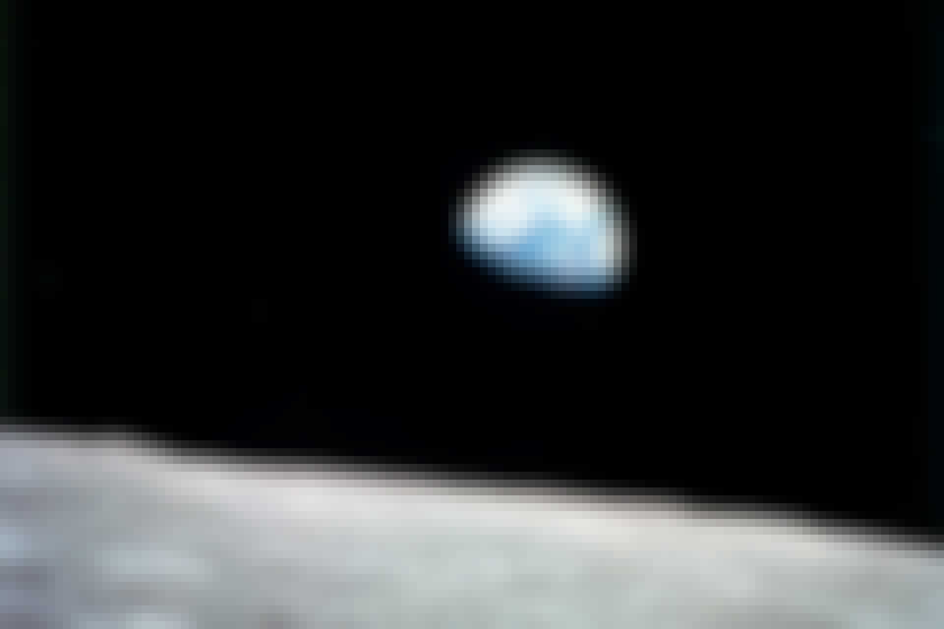 Earth seen from the moon