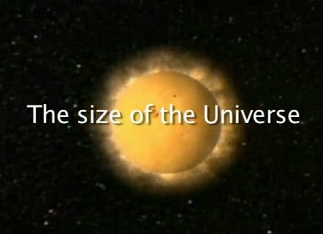 Physics: size of the universe Physics: size of the universe