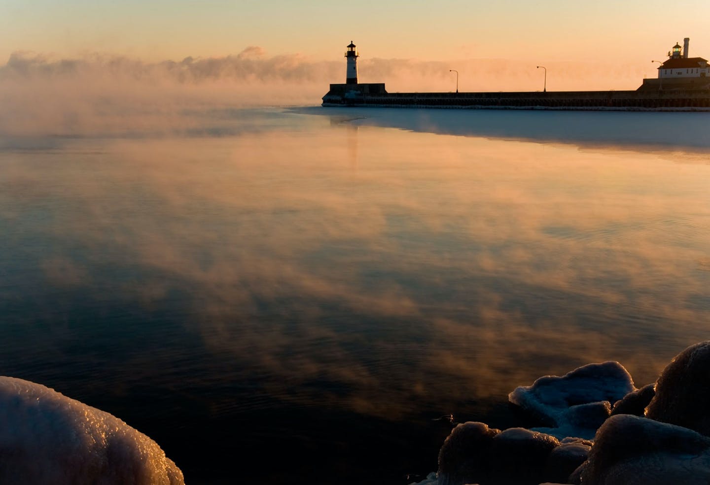 Lighthouse in fog Lighthouse in fog