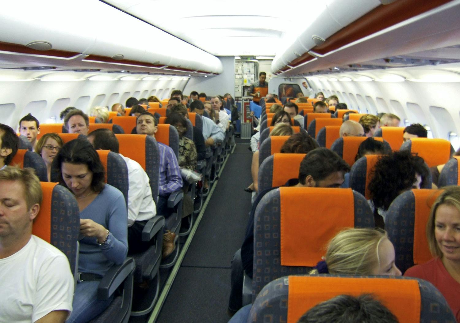 inside airplane inside airplane
