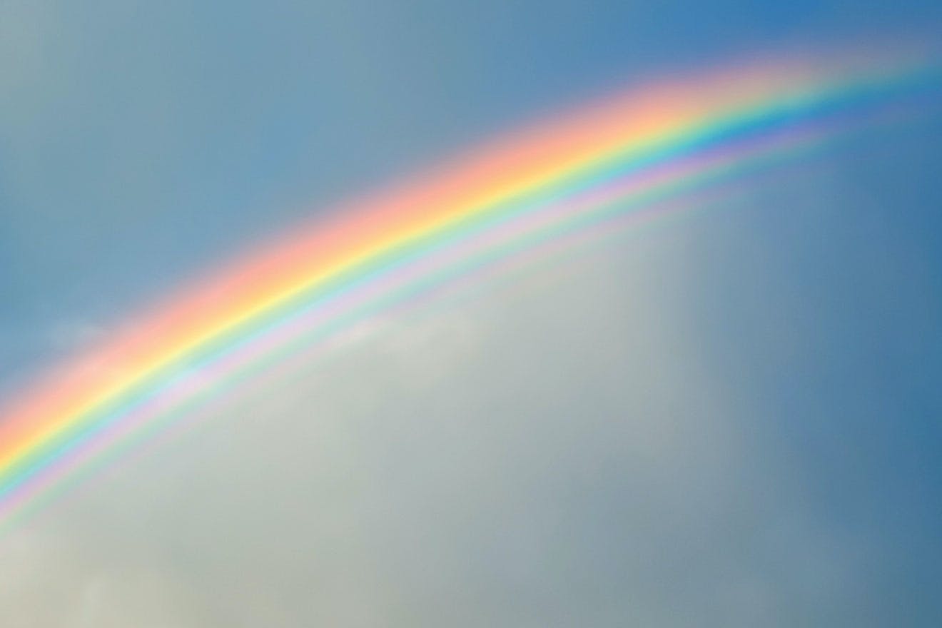 Extra bows in rainbow Extra bows in rainbow