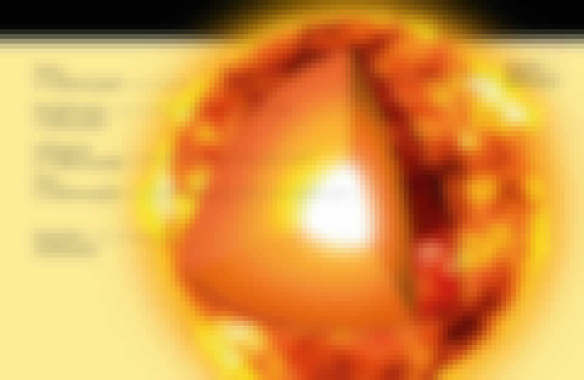 Corona from sun's core