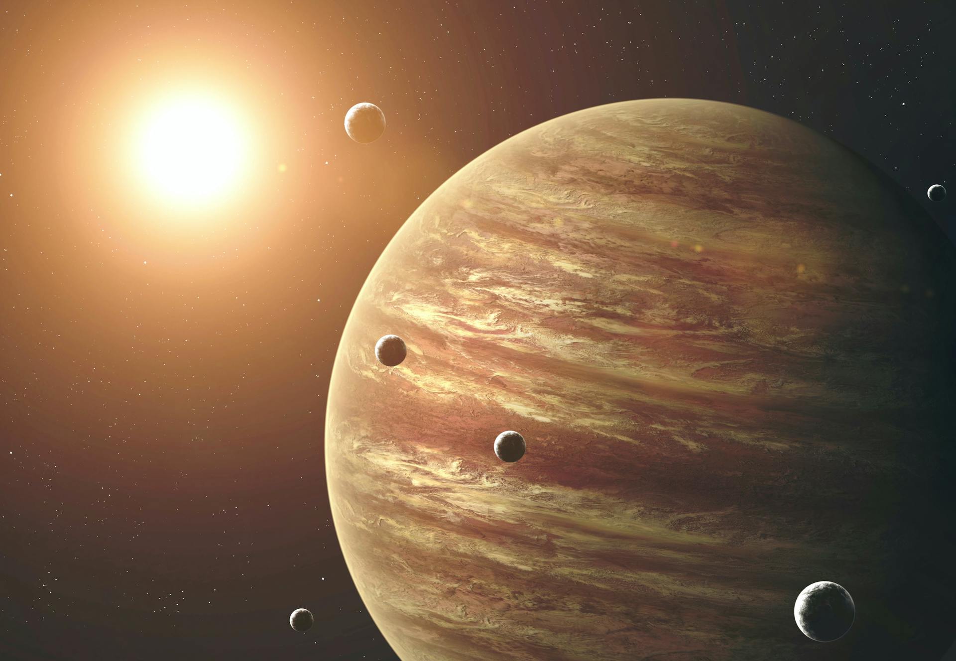 Manupiter 10 juni: Kolla in Jupiter och dess fyra största månar | illvet.se