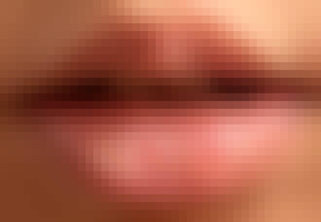 Vrouw met droge lippen Vrouw met droge lippen