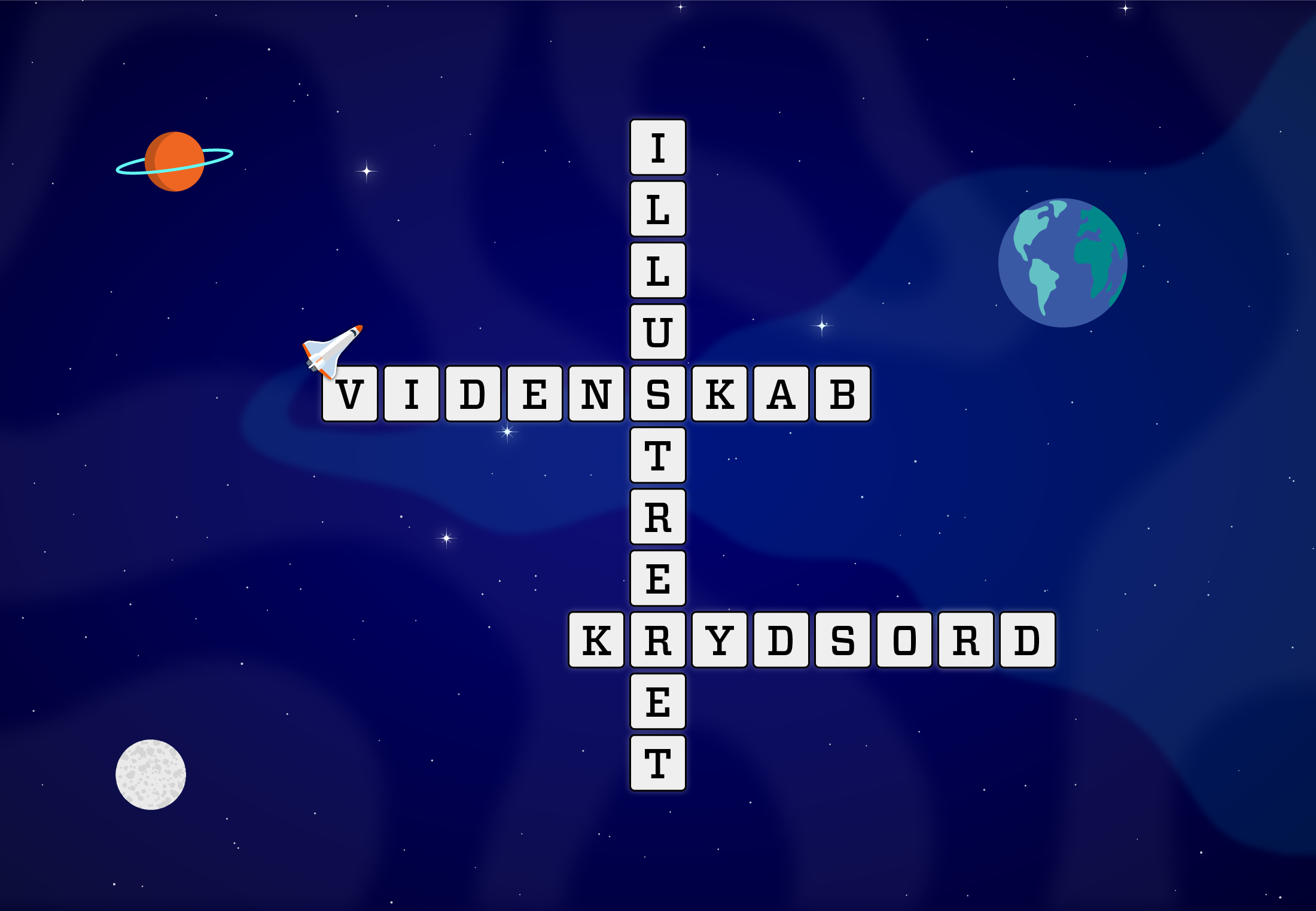 Krydsord 3 og rumstationer illvid.dk