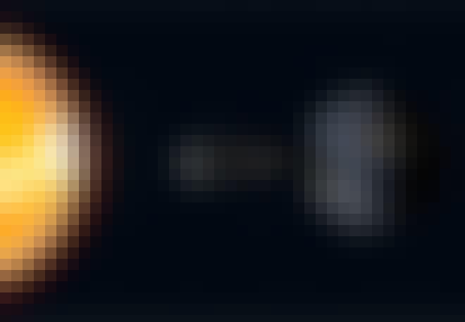 Positie van maan, zon en aarde bij een ringvormige zonsverduistering Positie van maan, zon en aarde bij een ringvormige zonsverduistering