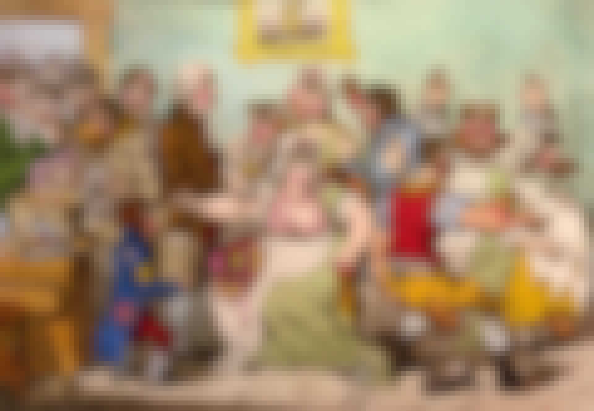 illustration, anti-vaxx, 1800-tallet, satire illustration, anti-vaxx, 1800-tallet, satire
