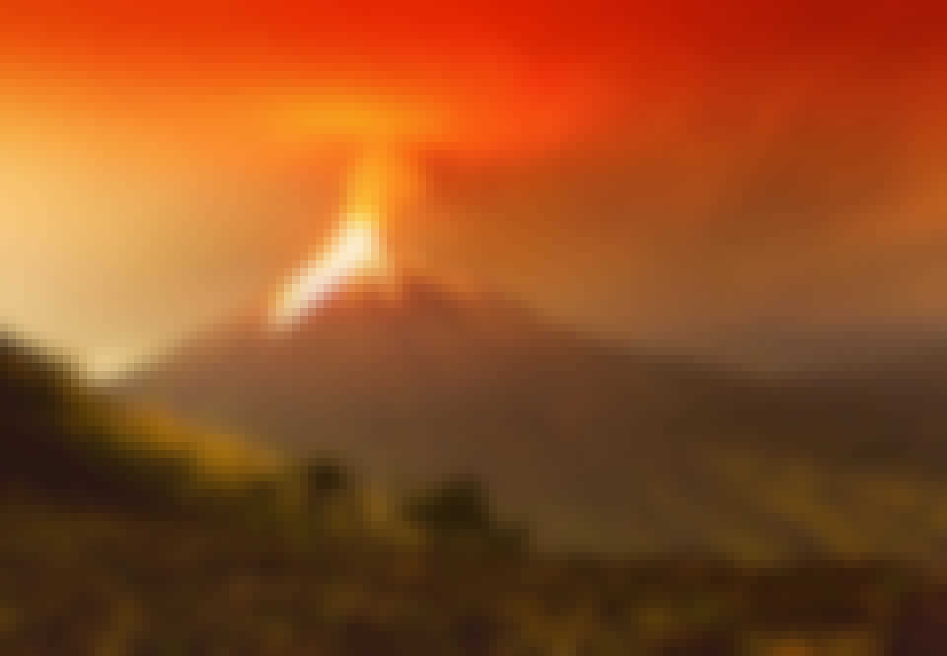 Tungurahua-vulkan Vulkanen Tungurahua i Ecuador i udbrud