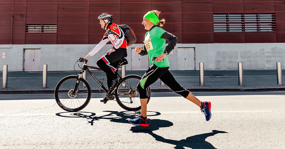 Do you get the best condition from running or cycling?