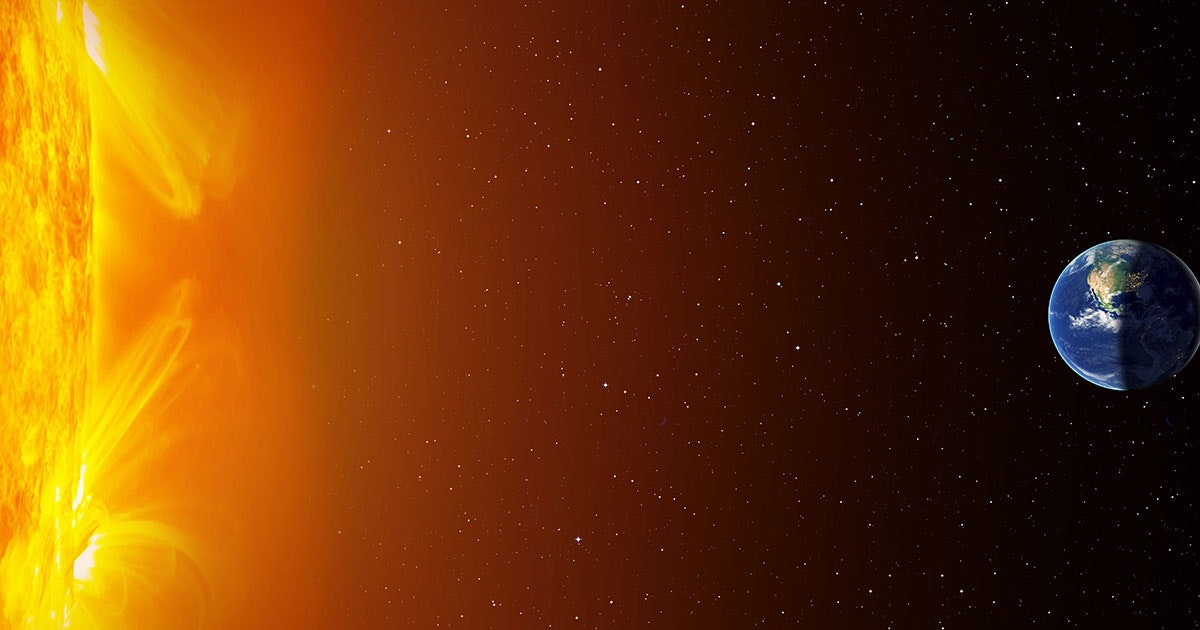 Hoe groot is de zon ten opzichte van de aarde? | wibnet.nl