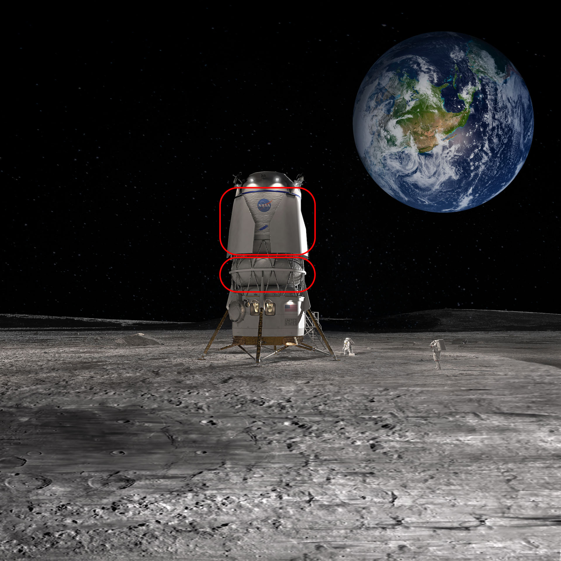 AVALON U5 MOON Hi-LANDER’s SUTHERLAND NASA's new Artemis moon lander will be built by Blue Origin