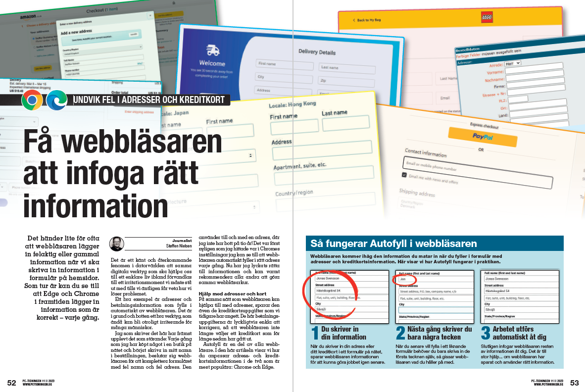 Få webbläsaren att infoga rätt information | pctidningen.se
