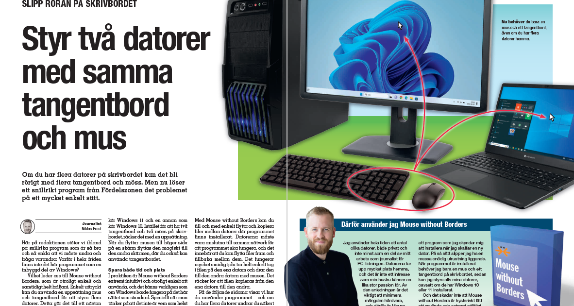 Samma Mus Till Tva Datorer (använda samma, mellan datorer, andra enheter, båda datorerna, denna guide) Samma Mus Till Tva Datorer