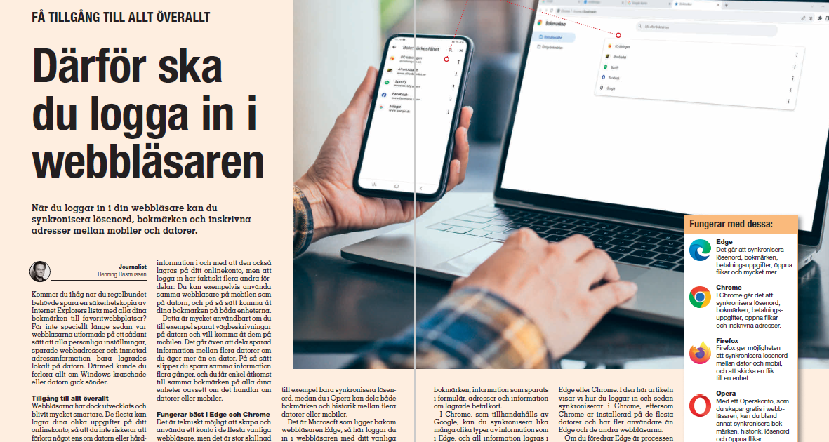 Därför ska du logga in i webbläsaren | pctidningen.se