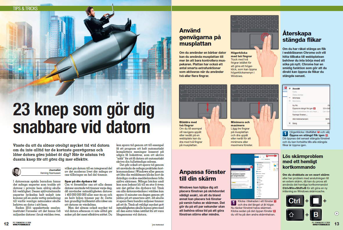 23 knep som gör dig snabbare vid datorn | pctidningen.se
