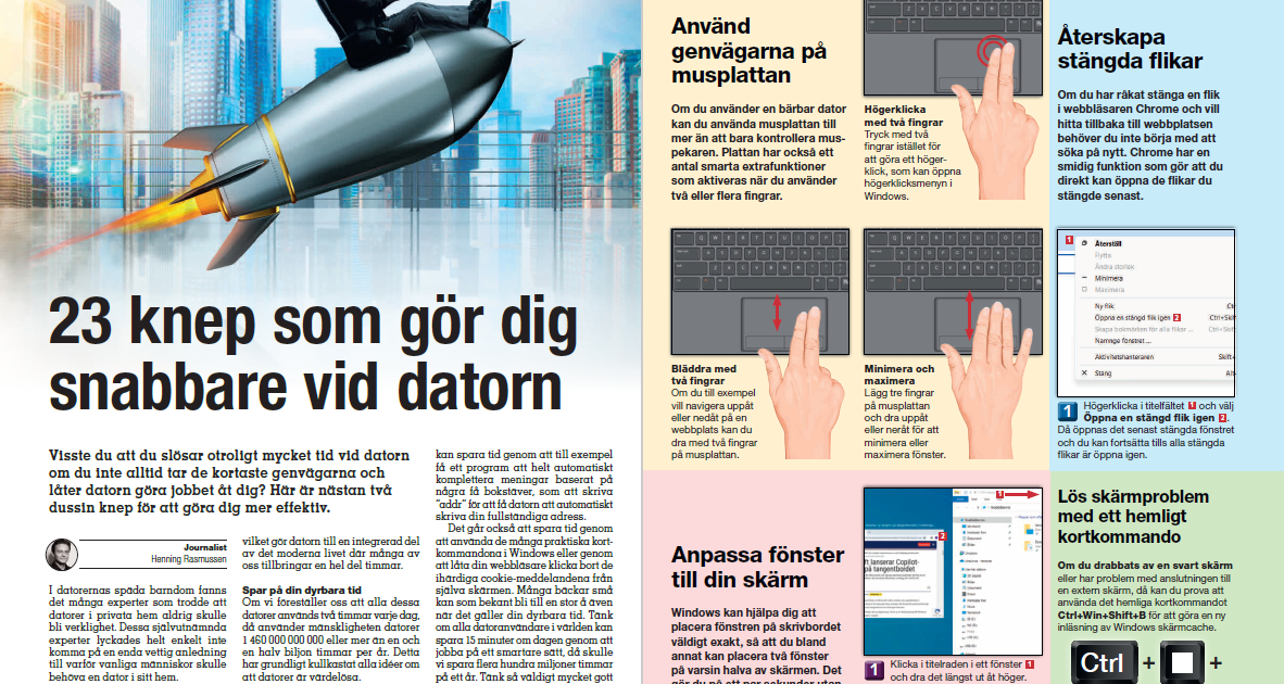 Knep 23 knep som gör dig snabbare vid datorn | pctidningen.se