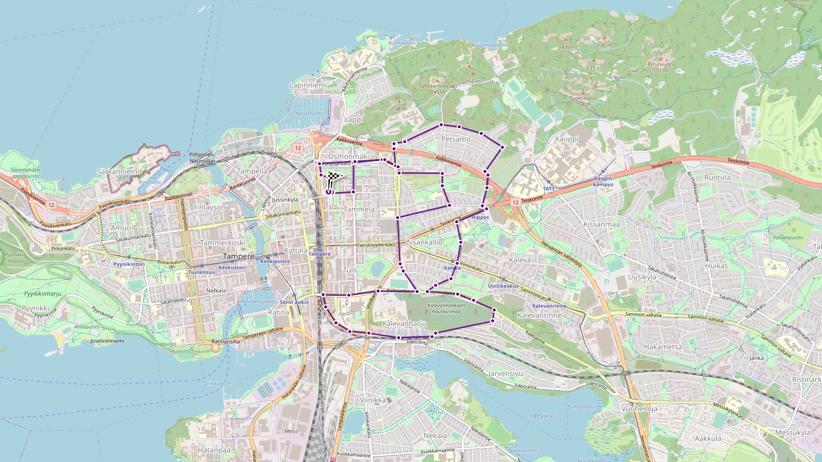 Tutustu 55+ Imagen Tampere Kaupunginosat Kartta - Viaterra.mx